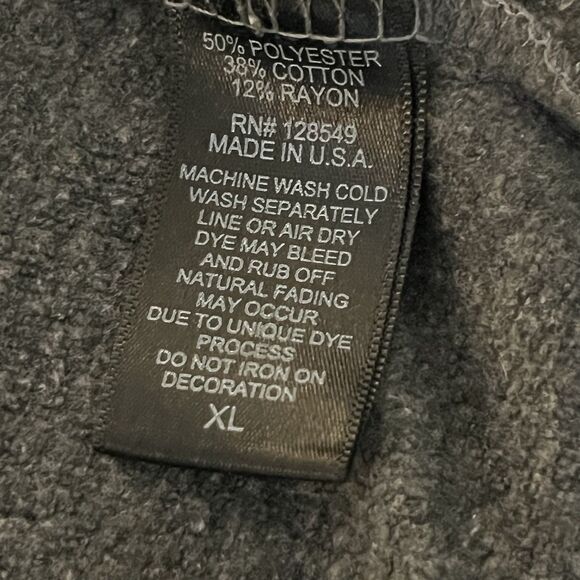 Aviator Nation Men’s Copilot Hoodie Full Zip Gray 5 Stripe Embroidery Rainbow XL - Picture 12 of 14